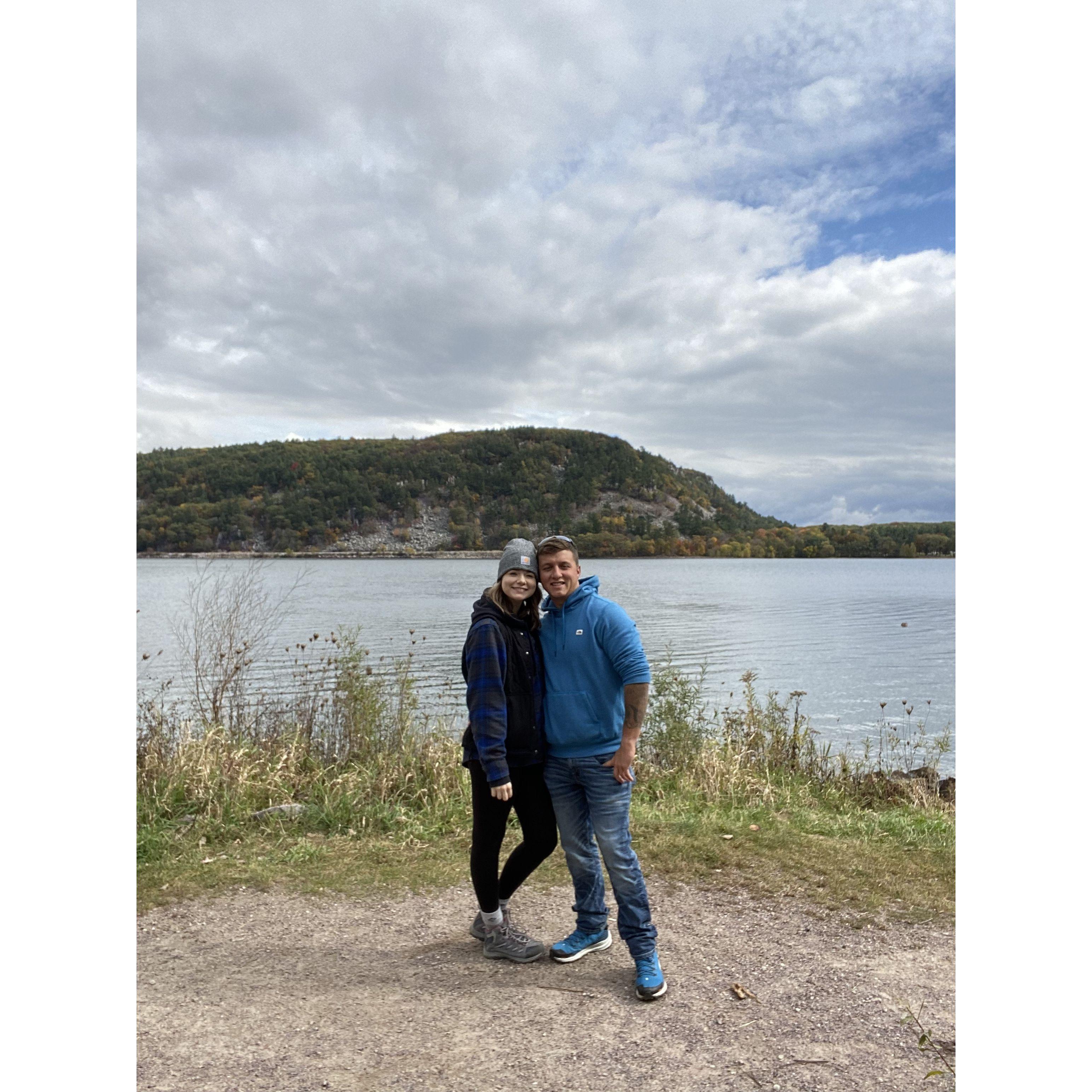 Hiking at Devil's Lake