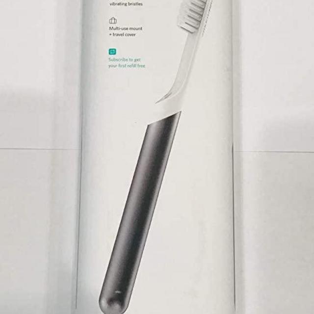 Quip Electric Toothbrush - Slate Metal - Electric Brush and Travel Cover Mount (New Edition)