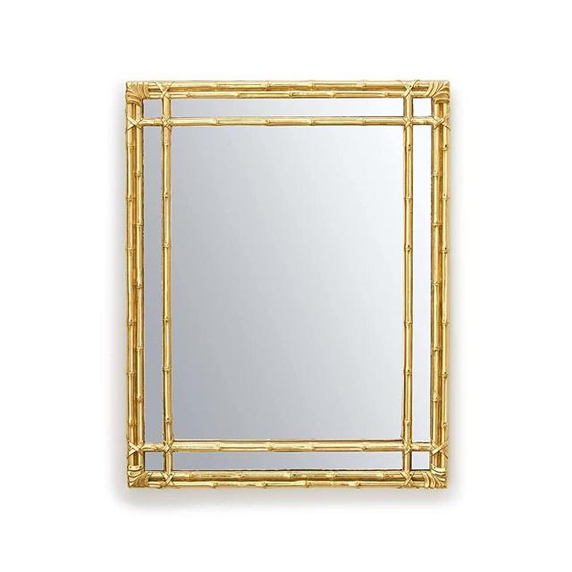 Two's Company Golden Bamboo Hanging/Standing Mirror