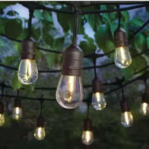 24-Light 48 ft. Plug-in Indoor/Outdoor Edison Patio String Light with S14 Single Filament LED Bulbs