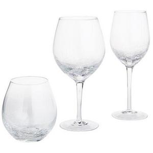 Crackle Collection- White Wine Glasses