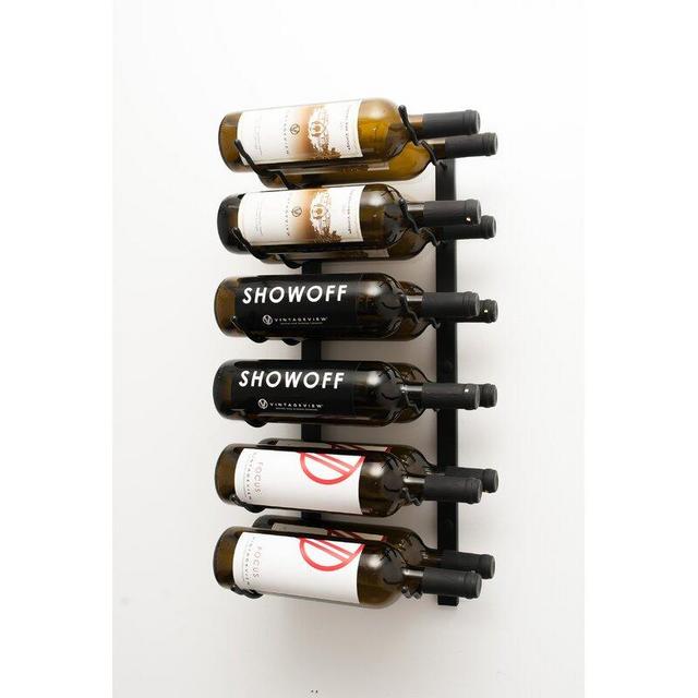 Jameown 12 Bottle Wall Mounted Wine Bottle Rack