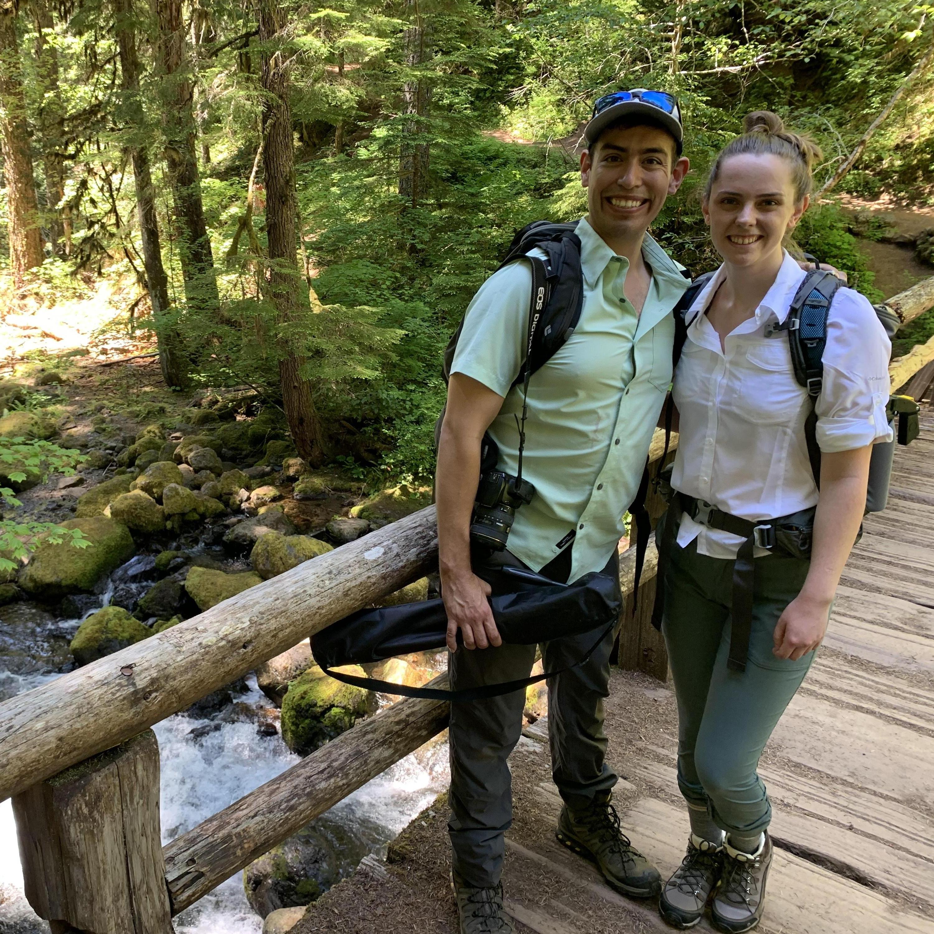 Julia's first time hiking in Mount Rainier National Park! Esteban was the best tour guide, and he should be after working here for 4 years!