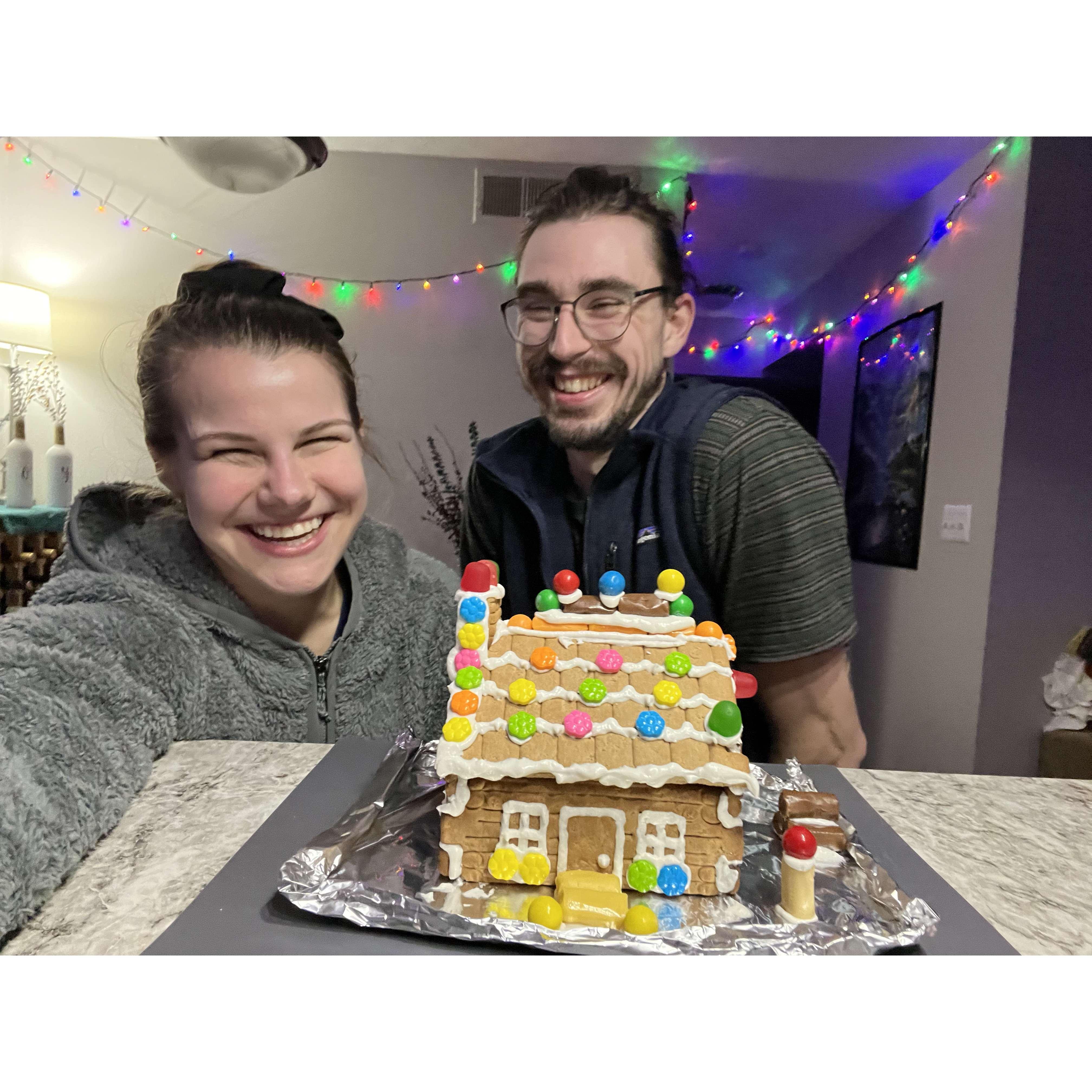 Our first gingerbread house