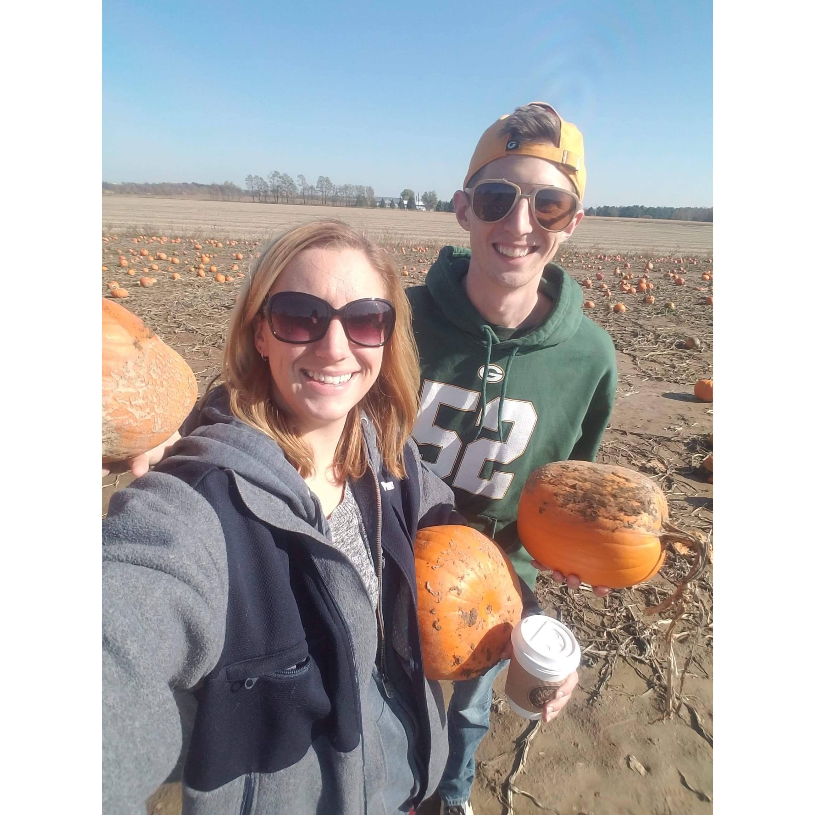 Someones first time at a pumpkin patch (not mine!)