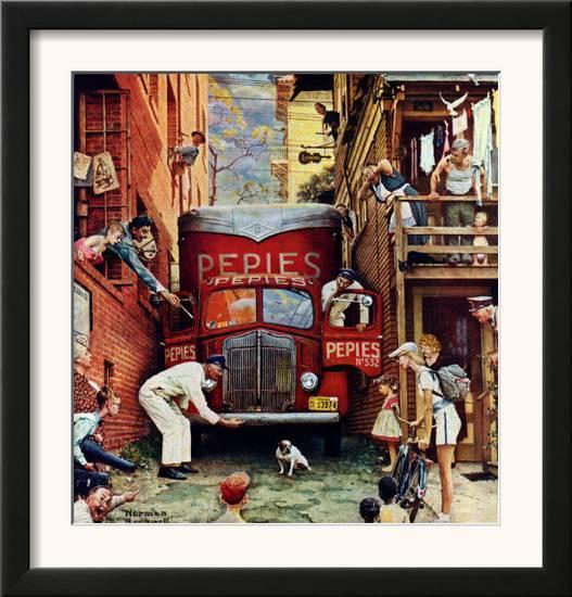 "Road Block" - Framed print