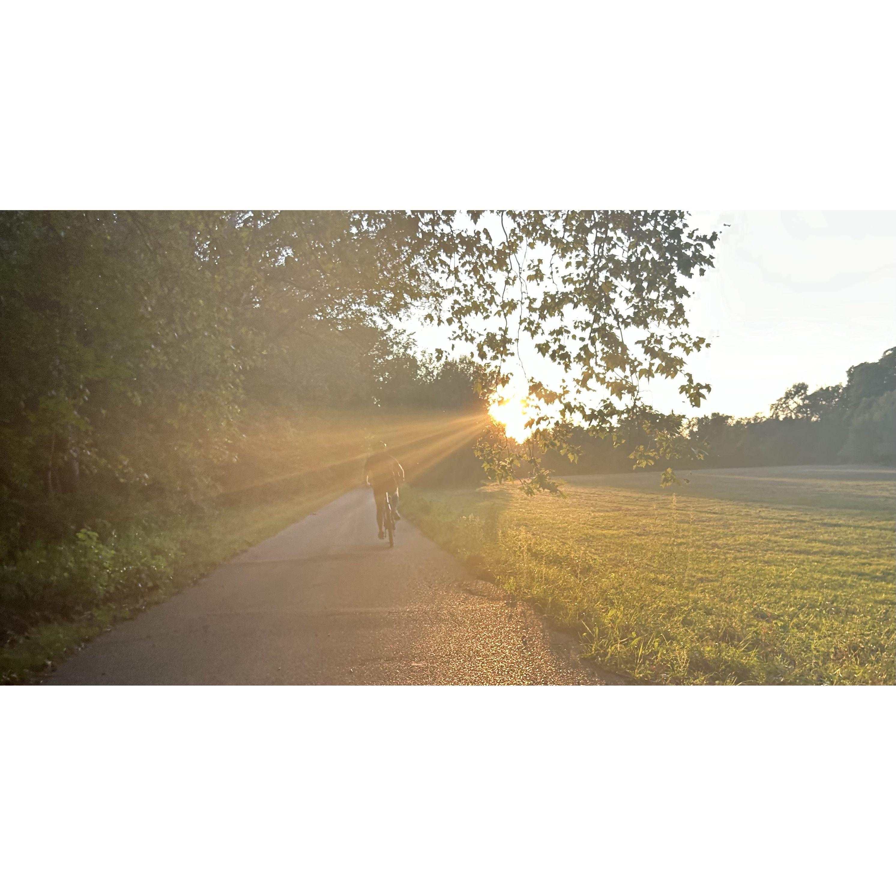 One of our bike rides...