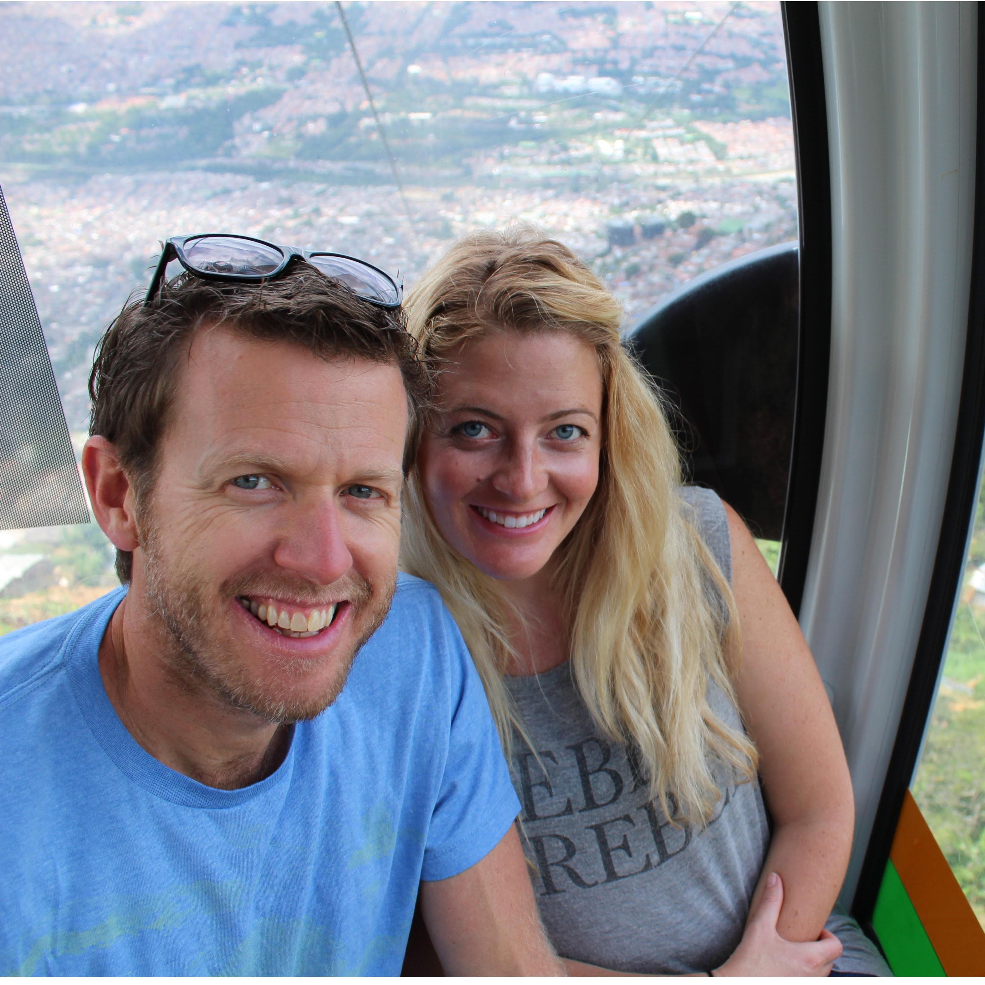 Gondola above Medellin, Colombia, 2017