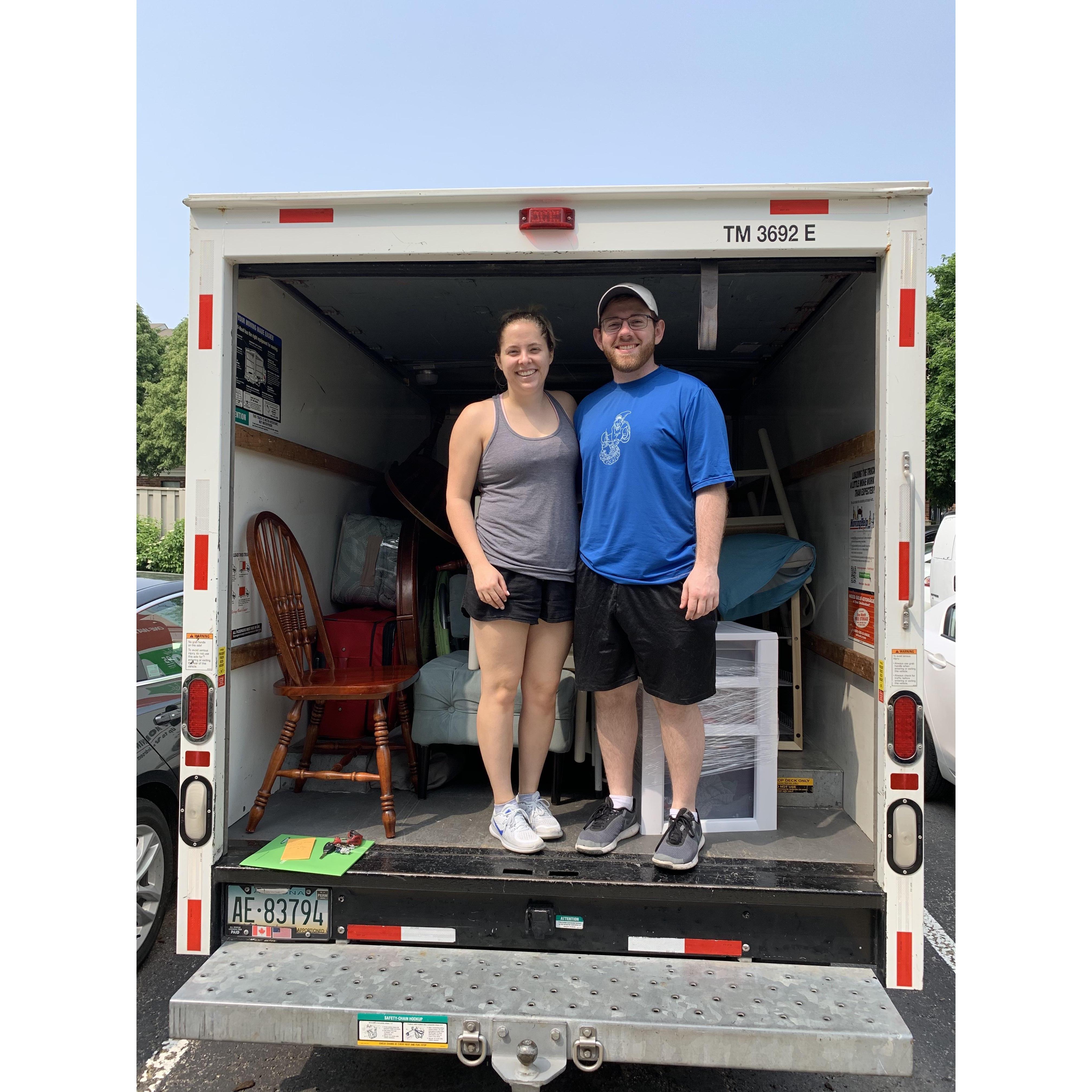 6/01/2019 - First apartment move-in day!