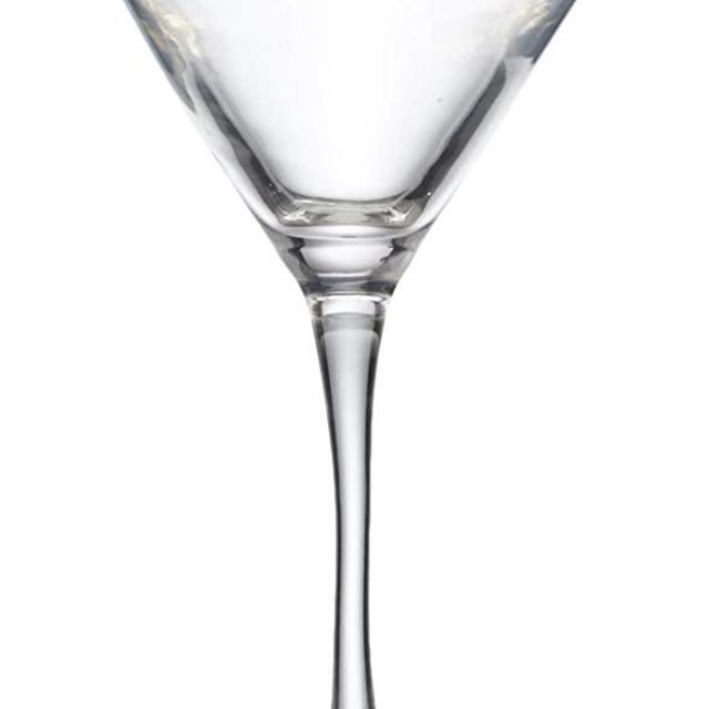 Amazon Basics Chelsea Martini Glass Set, 10-Ounce, Set of 6