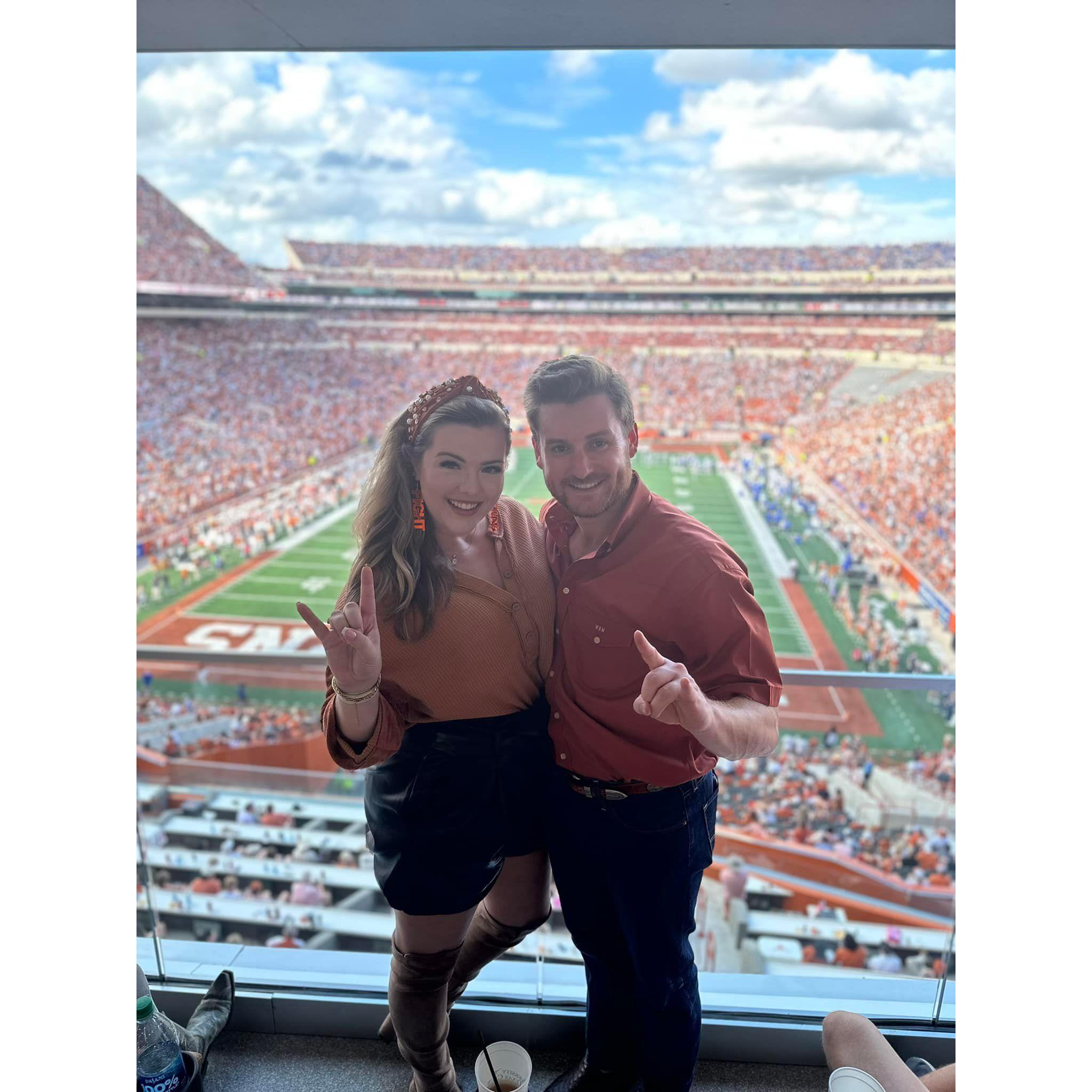 "Hook'em" will always be welcomed in their home.