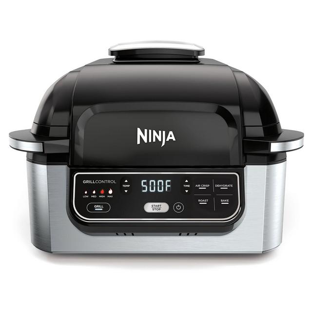 Ninja® Foodi™ 5-in-1 Indoor Grill with Air Fryer in Black/Stainless Steel