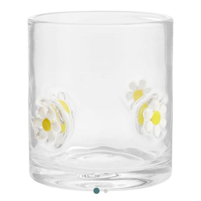 Charm Inlay Double Old Fashioned Glass