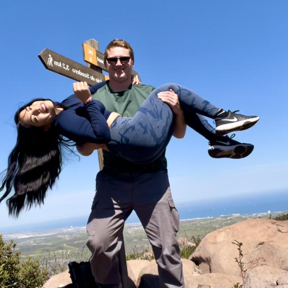 We went hiking to the highest mountain in Tijuana-Mexico called "El coronel" Super nice place