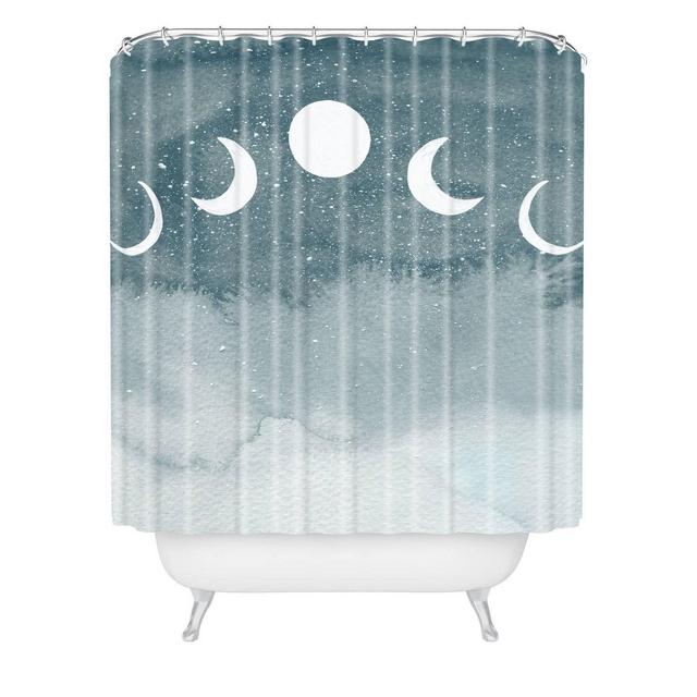 Hello Twiggs Cosmos Shower Curtain Blue - Deny Designs