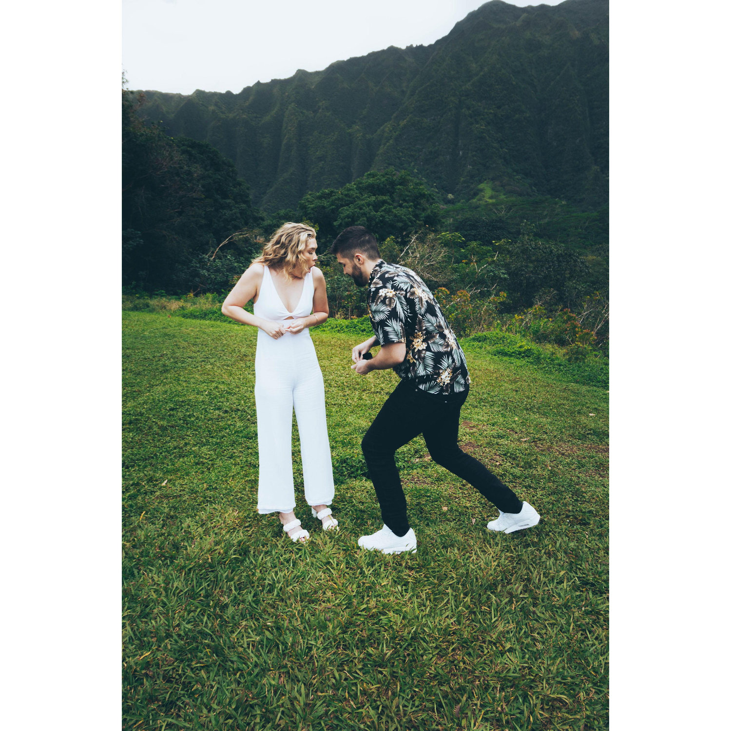 Engagement at the Ho'omaluhia Botanical Garden in Kaneohe, Oahu, Hawai'i - April 2023
