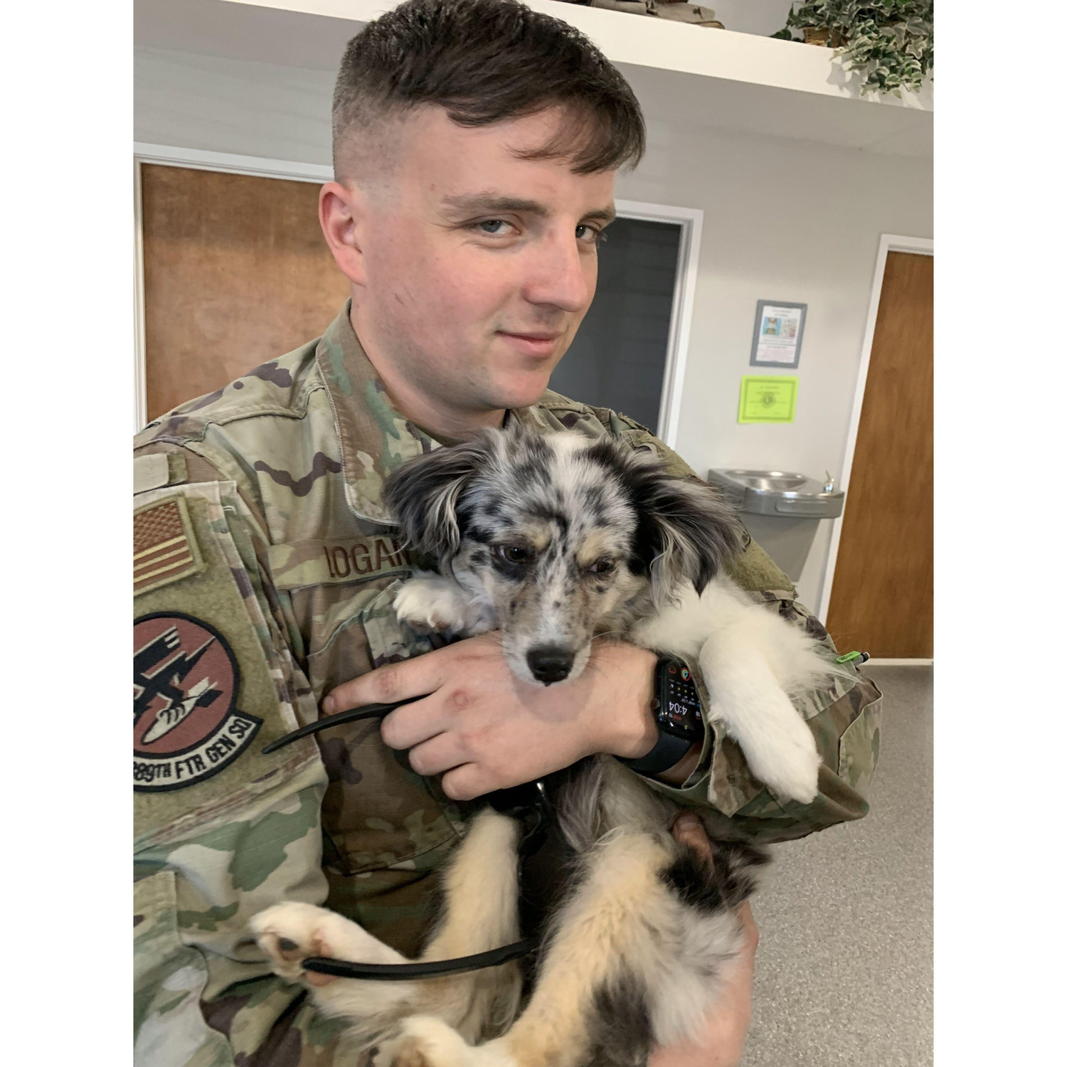 Dad hold me I hate the vet!