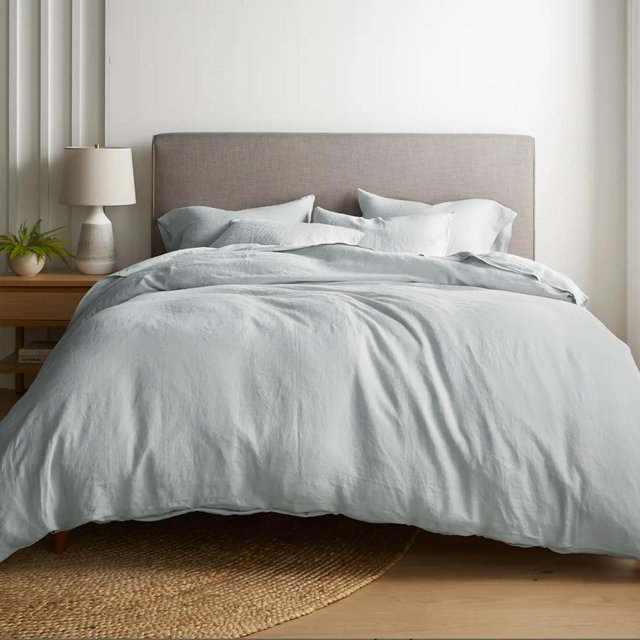 European Linen Duvet Cover Set - Full/Queen