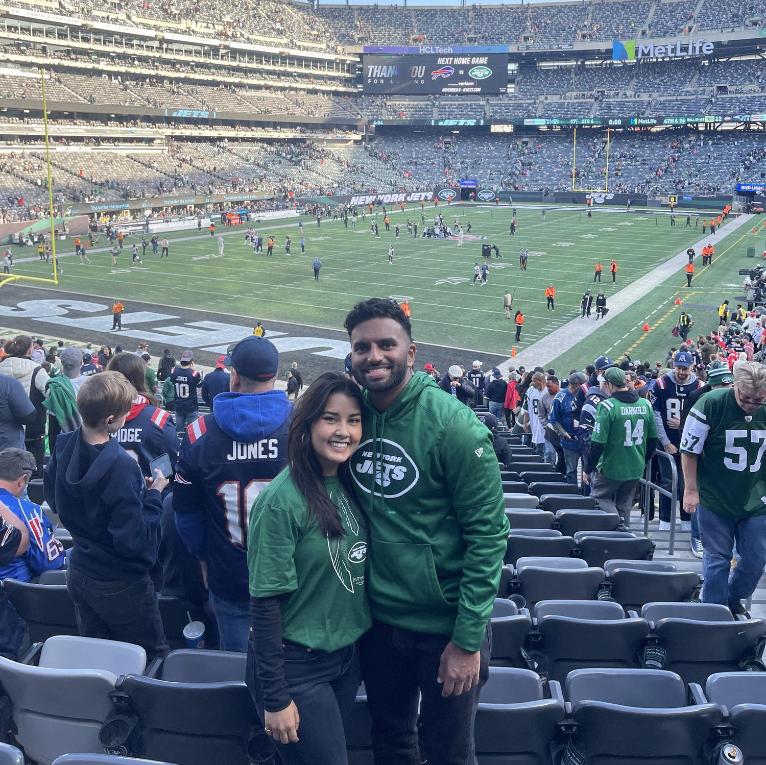 Our first Jets game!
