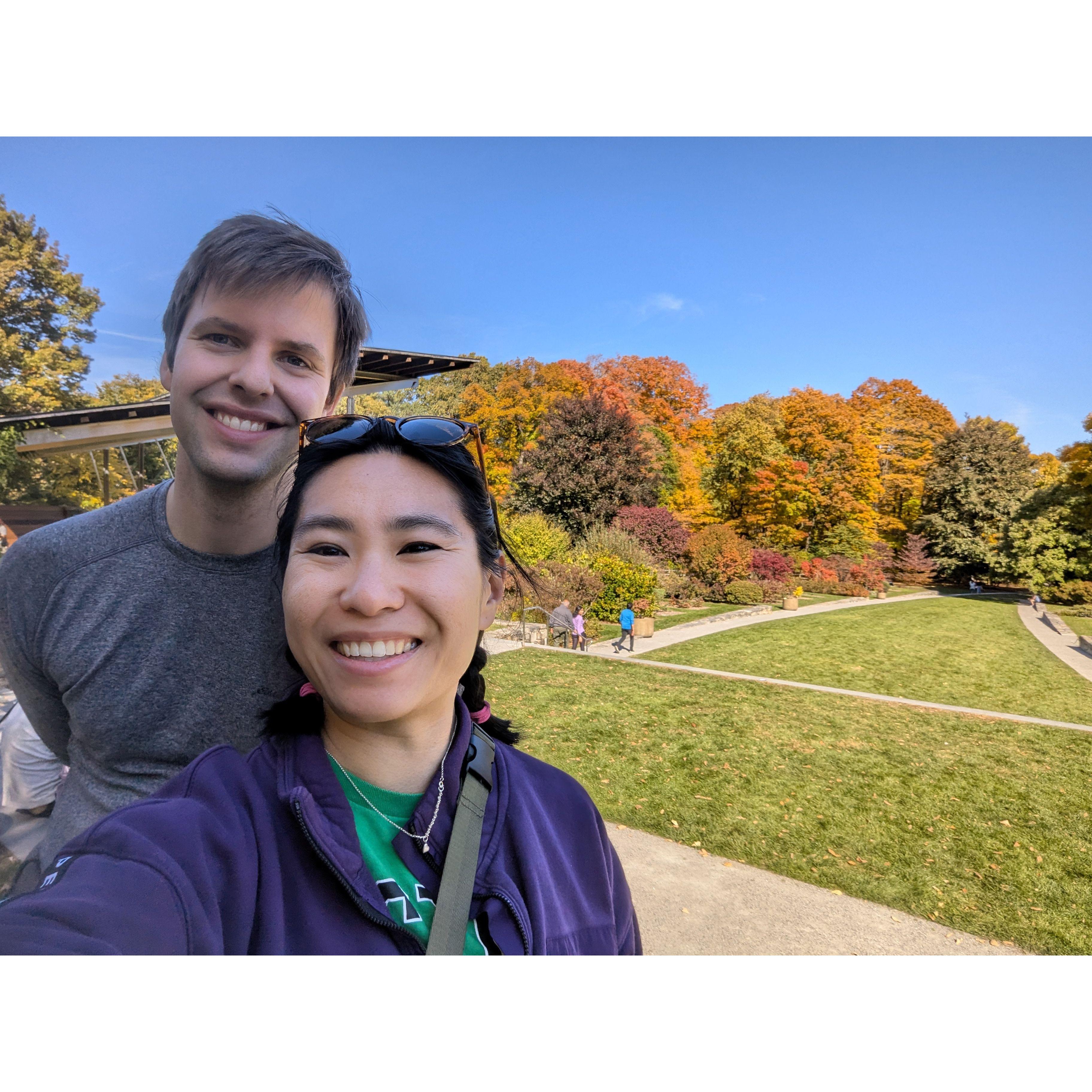 Enjoying fall in Boston