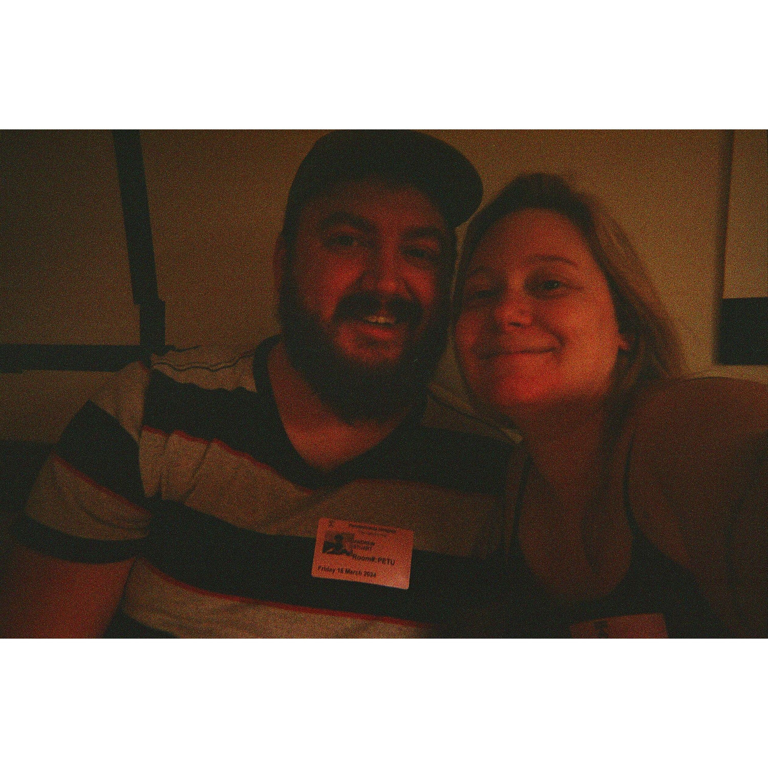 The last photo of us together before becoming parents. In the hospital waiting room. Philadelphia, PA. March 2024.