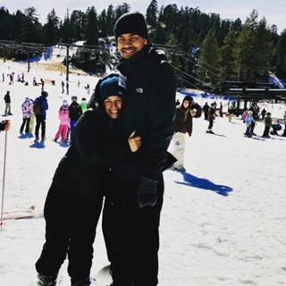 Rob's first time snowboarding in Lake Arrowhead, CA