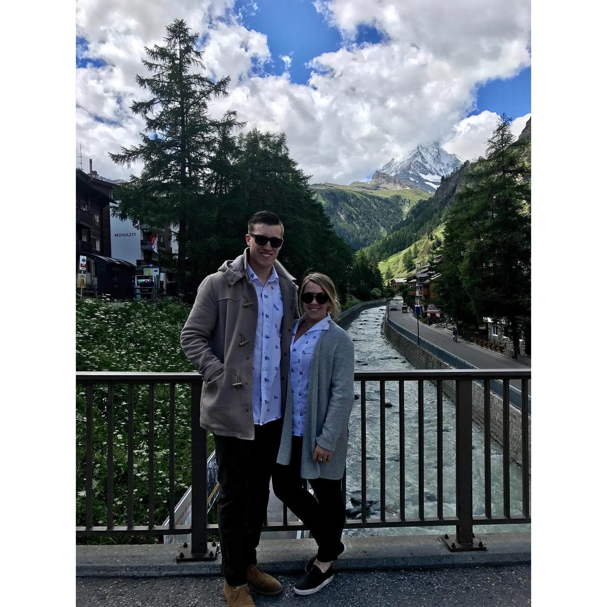 2017 - Admiring the Matterhorn in Zermatt, Switzerland on our second RIFT soccer trip
