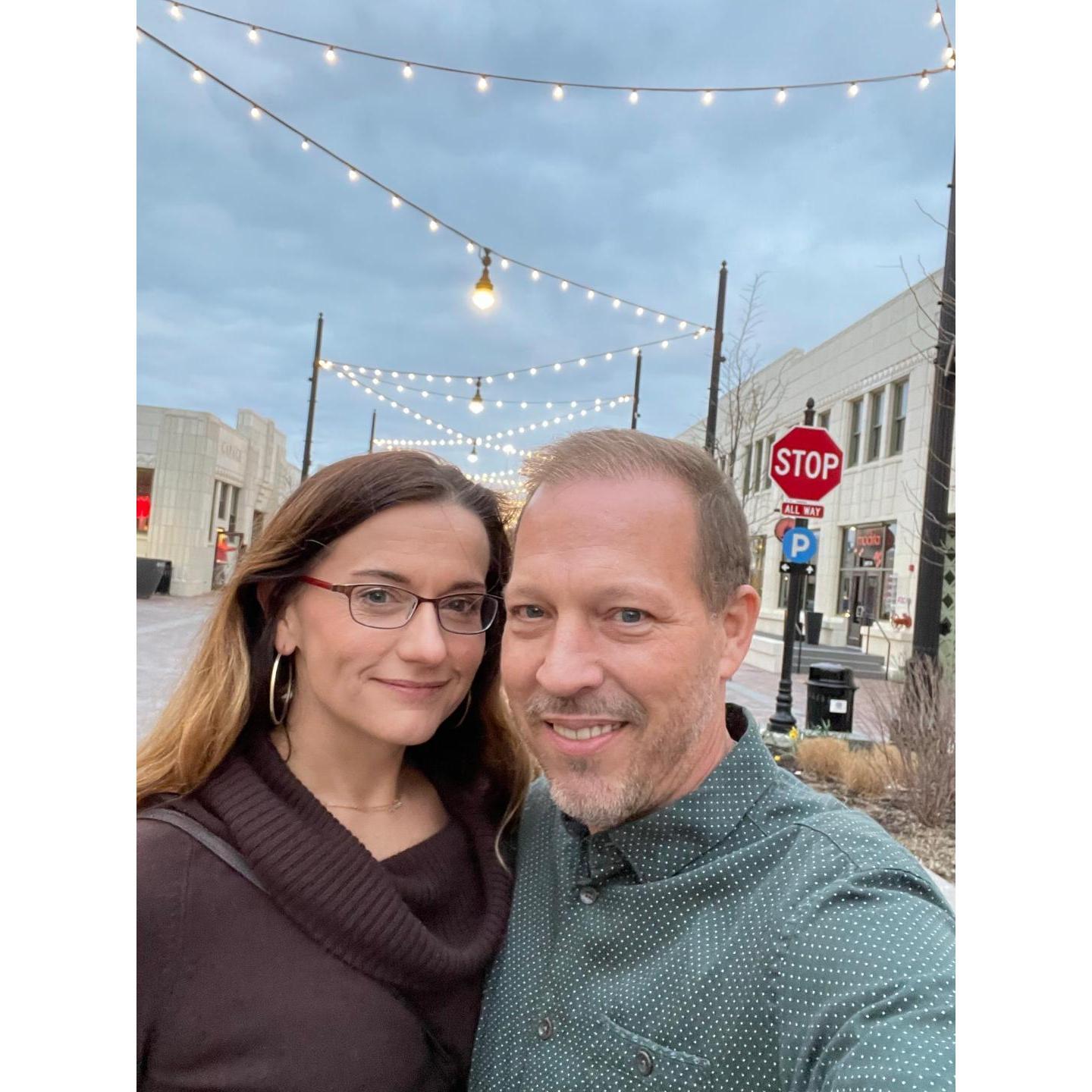 We took this photo outside of Bottle works downtown, the day we decided we would give this a whirl.