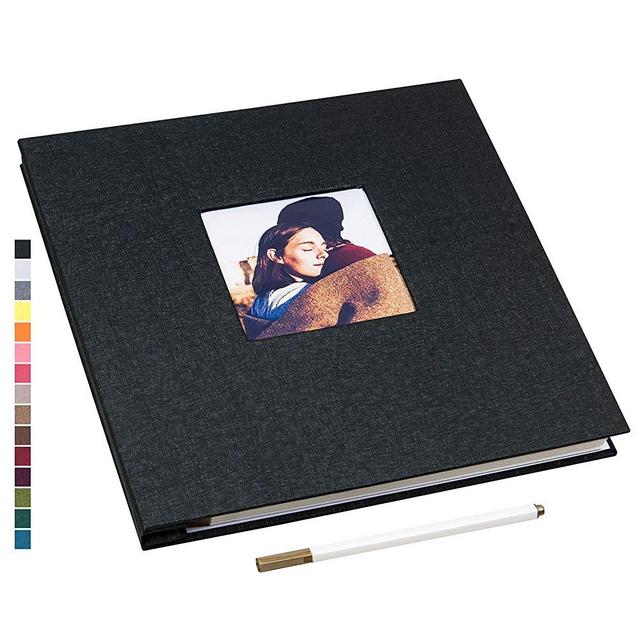 1DOT2 self-adhesive photo album, leather cover self-stick 60 pages