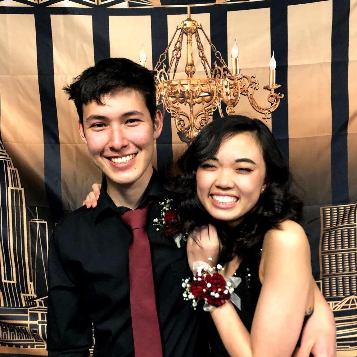First picture as an official couple! Carnation Ball, 2/22/2020