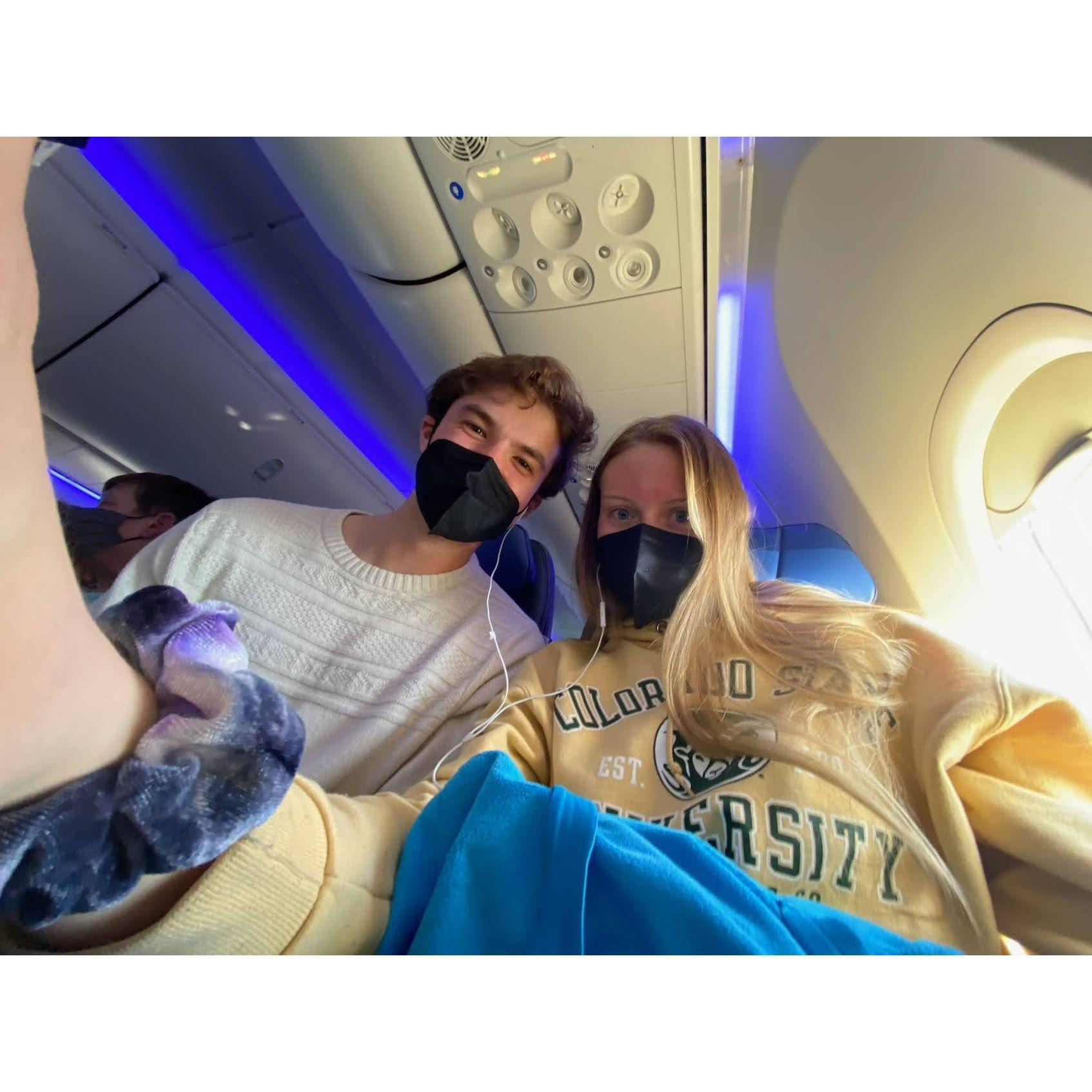 March 16th 2022, our first time flying TOGETHER for spring break in San Francisco!