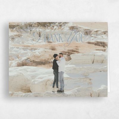 Storm Blue Wedding Thank You - Orable Photo