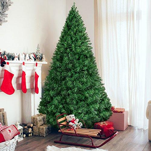 Best Choice Products 6ft Hinged Artificial Christmas Pine Tree Holiday Decoration w/Metal Stand, 1,000 Tips, Easy Assembly, Green