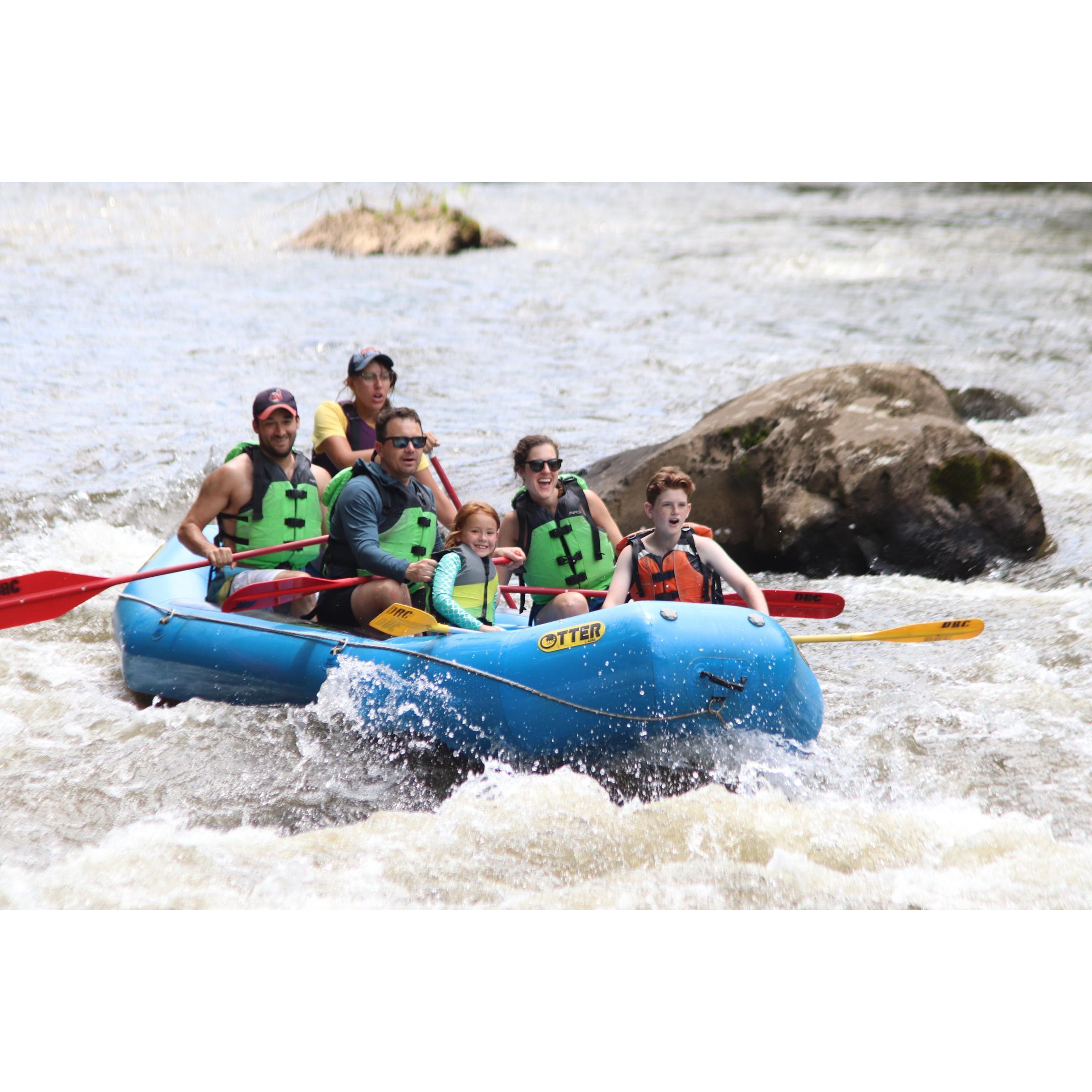 White water rafting with Mustains at Bear Lake