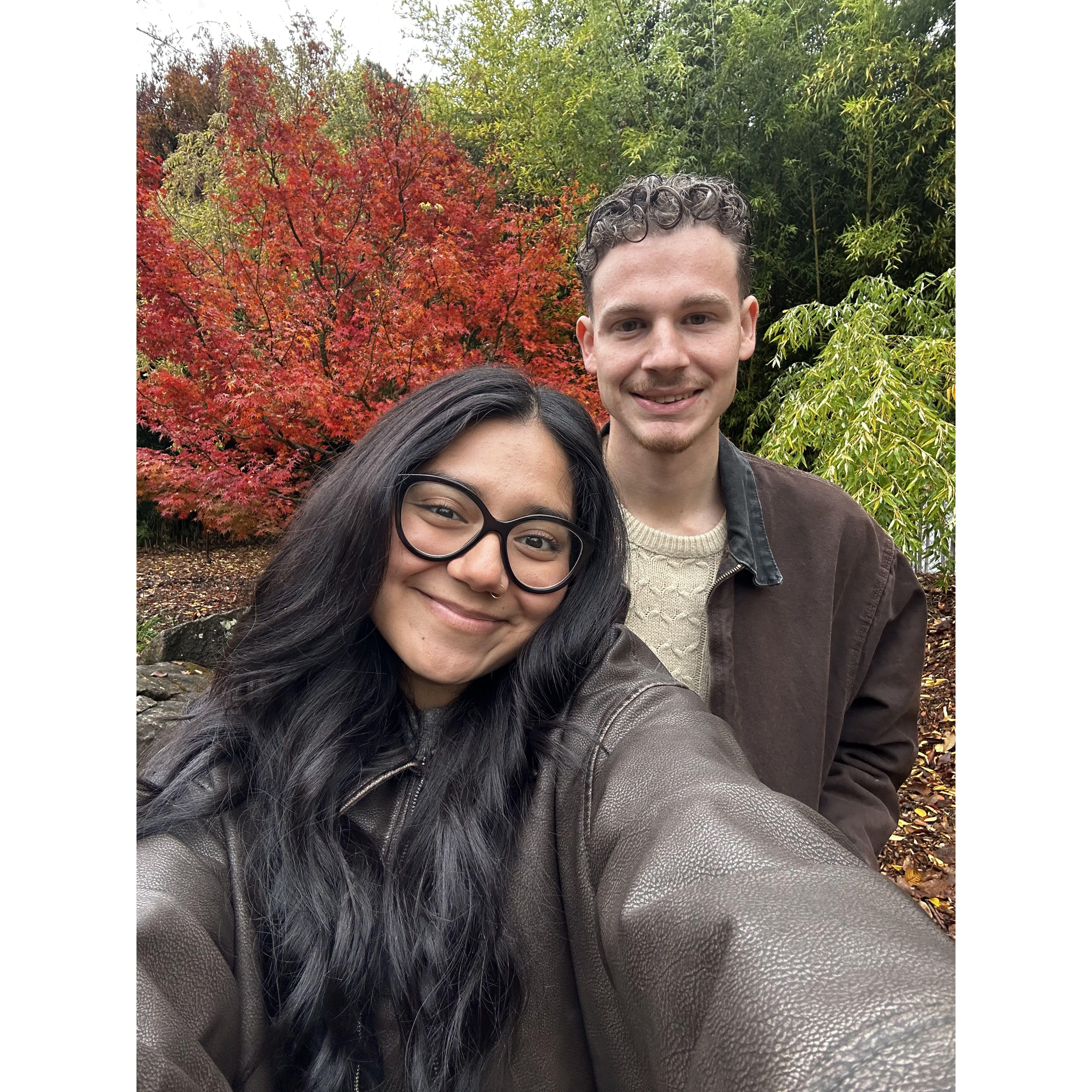 I took this picture of us not knowing I was going to be engaged in less than an hour!