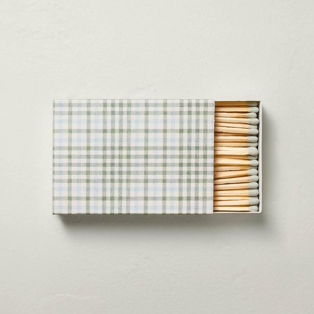 Gingham Plaid Printed Boxed Matches 75ct - Hearth & Hand™ with Magnolia