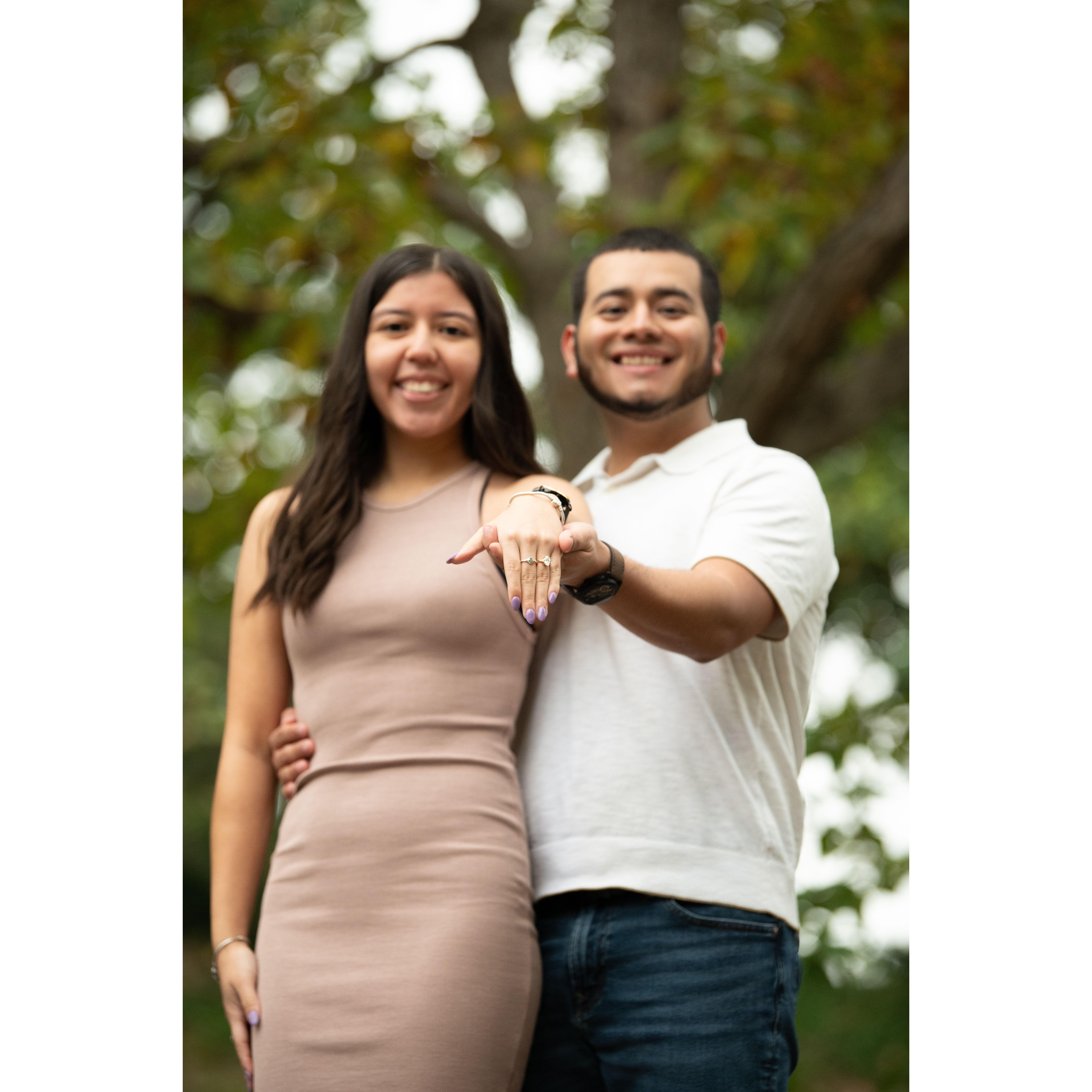 The day we got engaged!