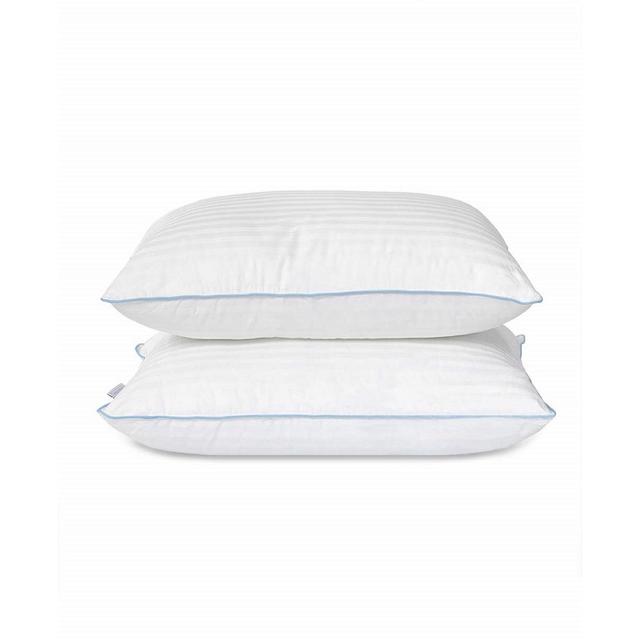 eLuxury Down Alternative Density 2 Piece Pillow Set, Standard/Queen