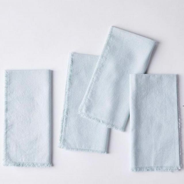 Simple Cotton Table Linens (Set of 4) - Sky