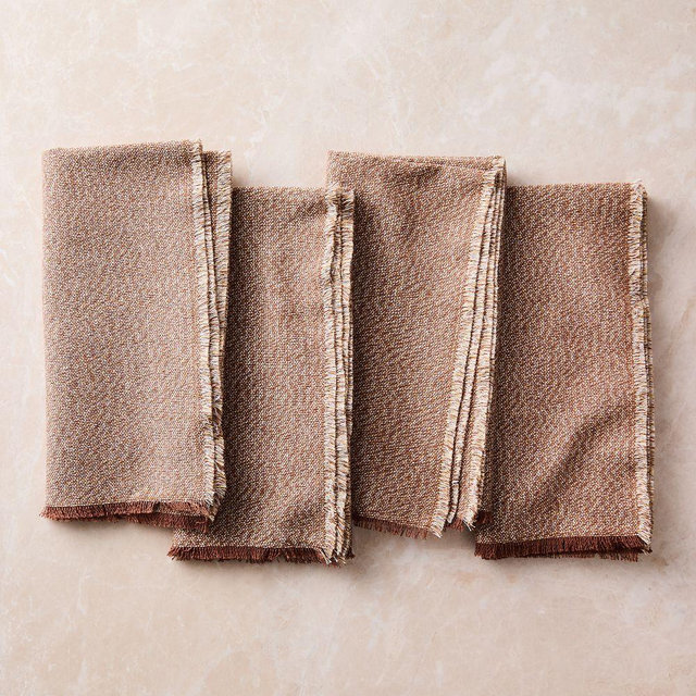 Niran Stripe Napkin Sets, Biscotti, Set of 4