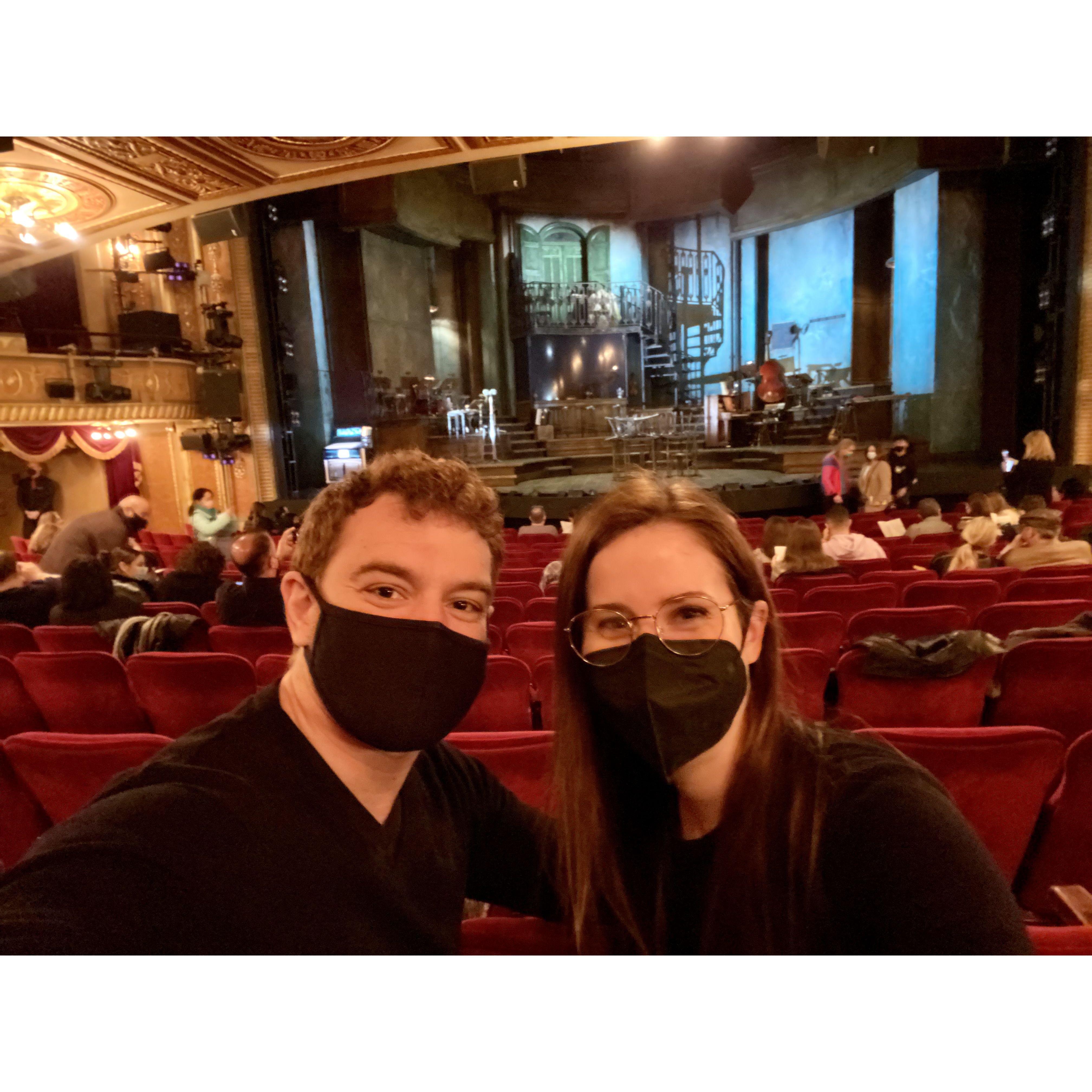 First Broadway show together!