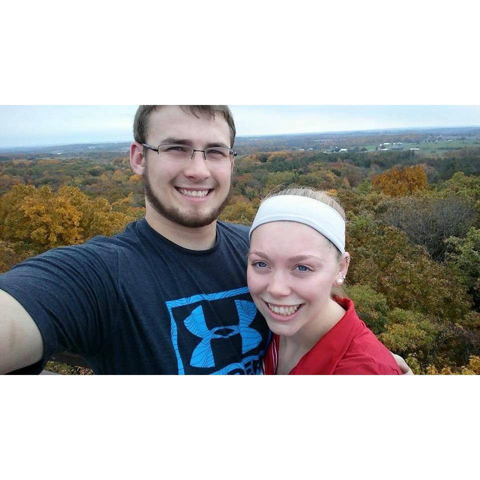 Taylor and Nathan at Parnell Tower. October 16, 2016