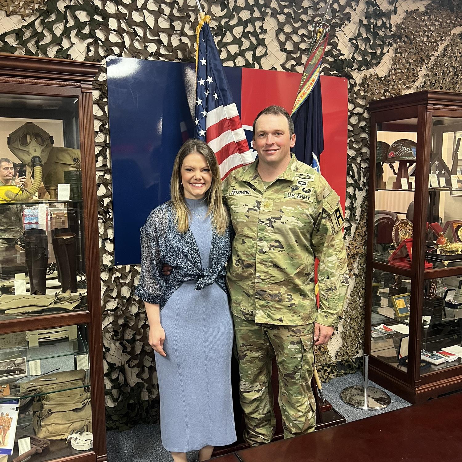Pete's promotion ceremony