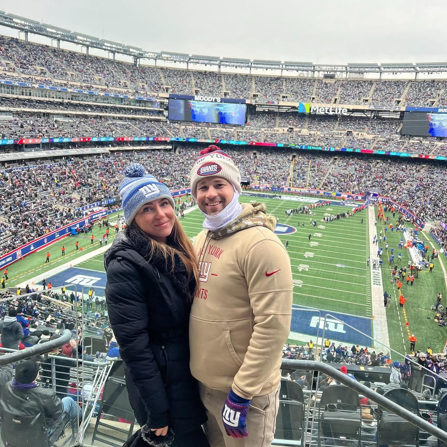 Keehan- Giants Fan & Game. Amanda - GO BILLS!!