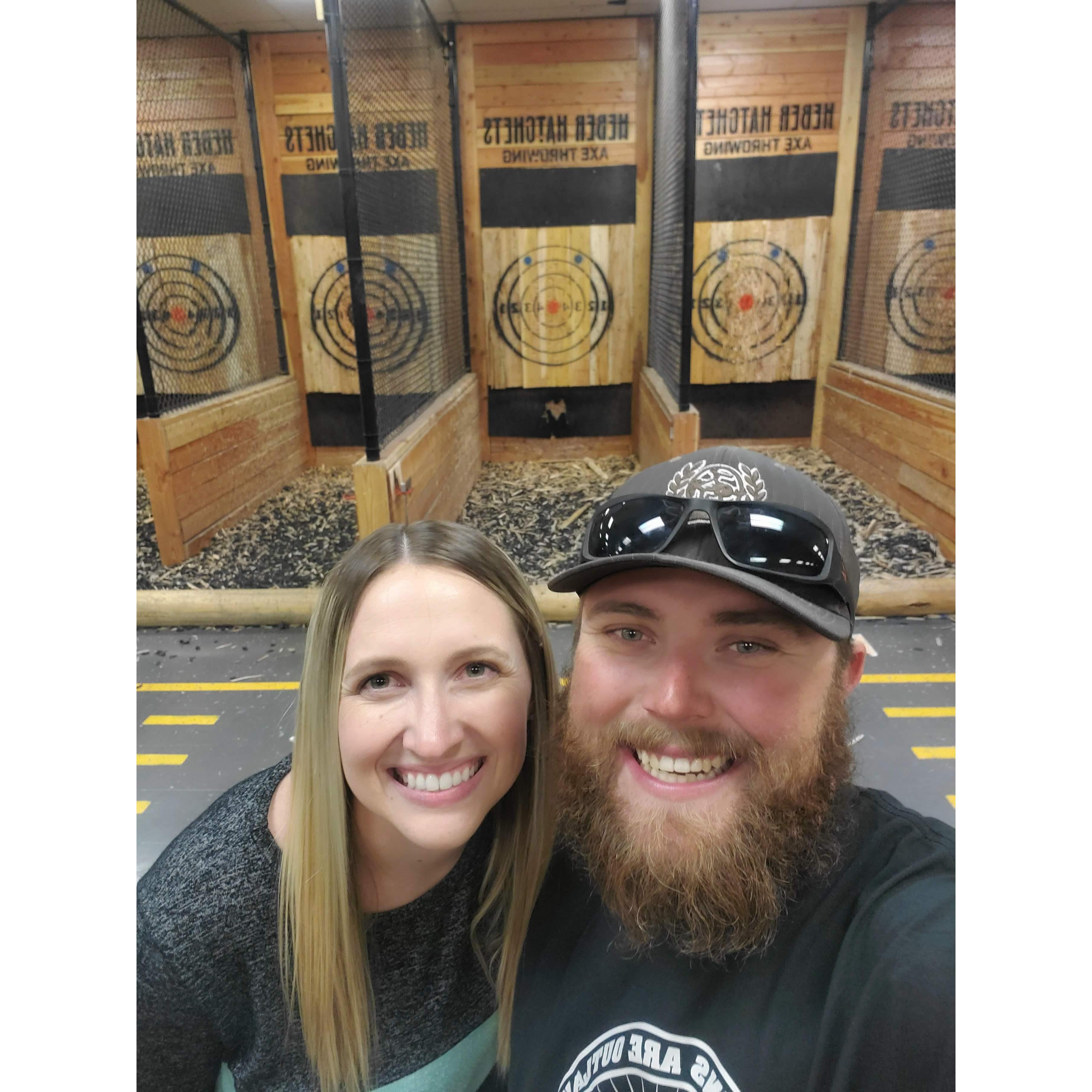 March 2021 - Date night at Heber Hatchets