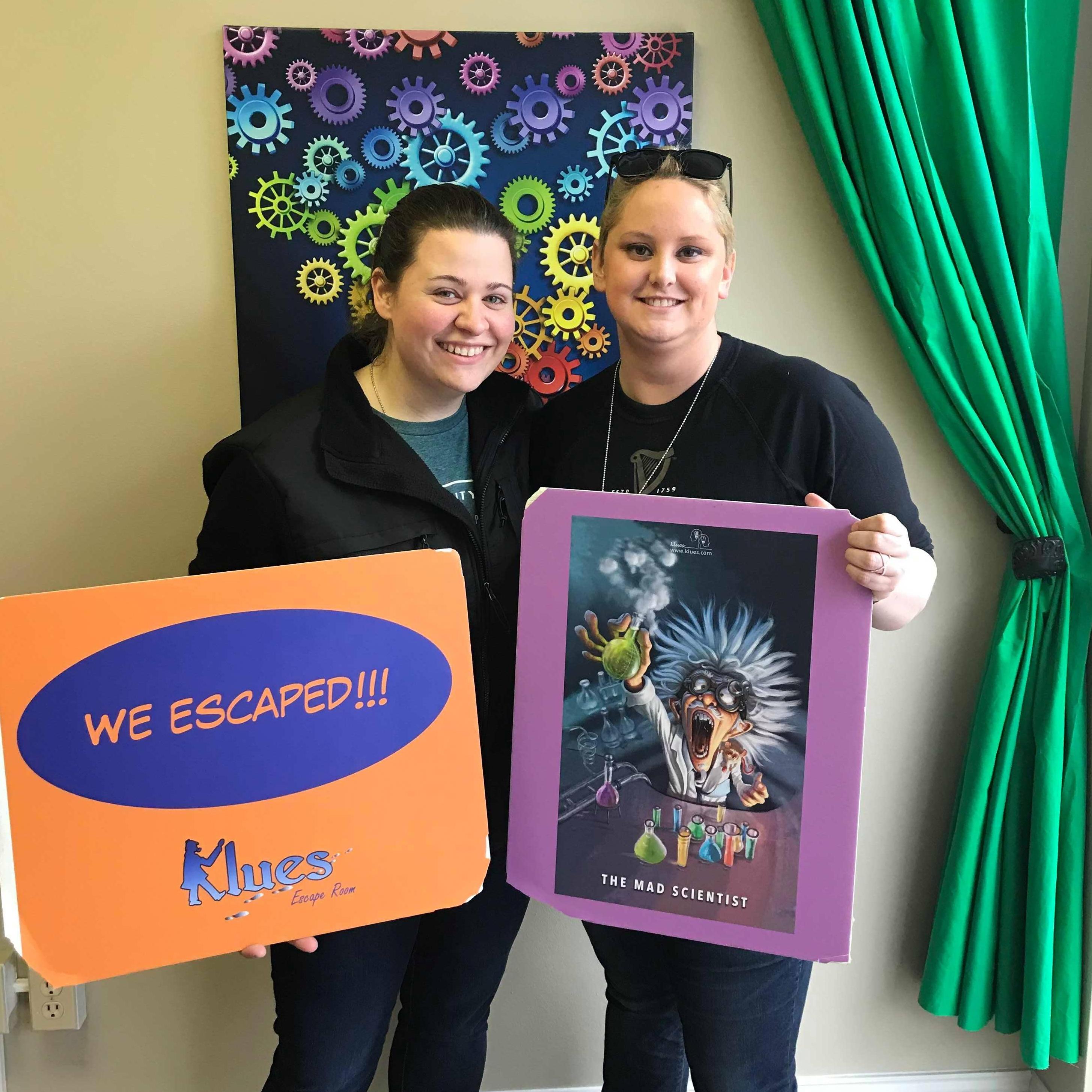Our first escape room together