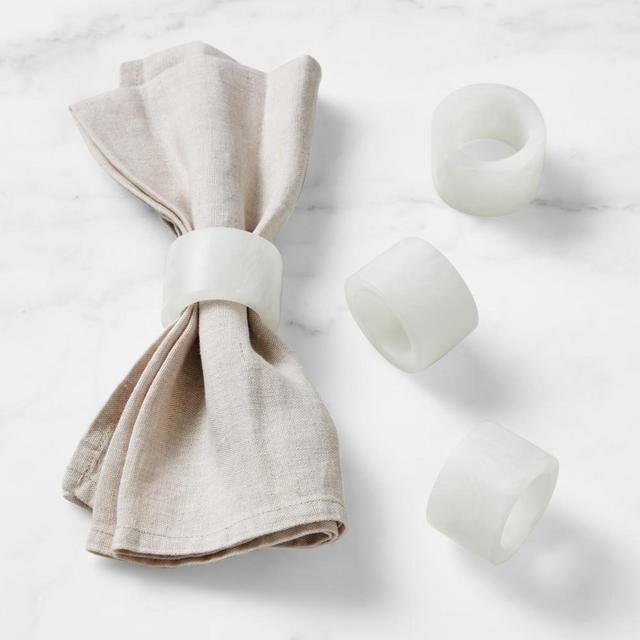 Resin Napkin Rings, Set of 4