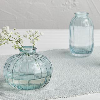 Round Optic Bud Vase, Set of 4