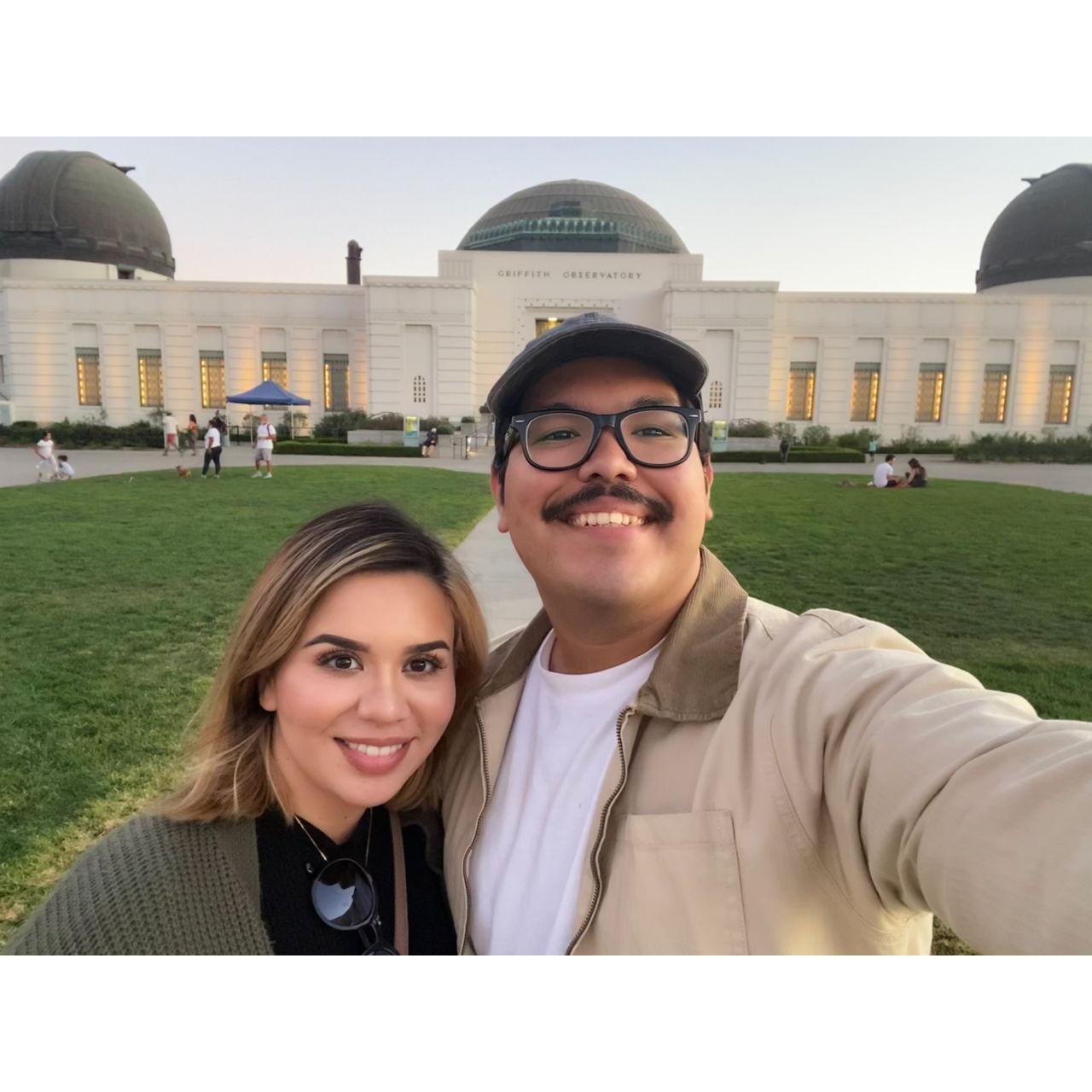 One year from our first time hangingout , we revisited the Griffith Observatory