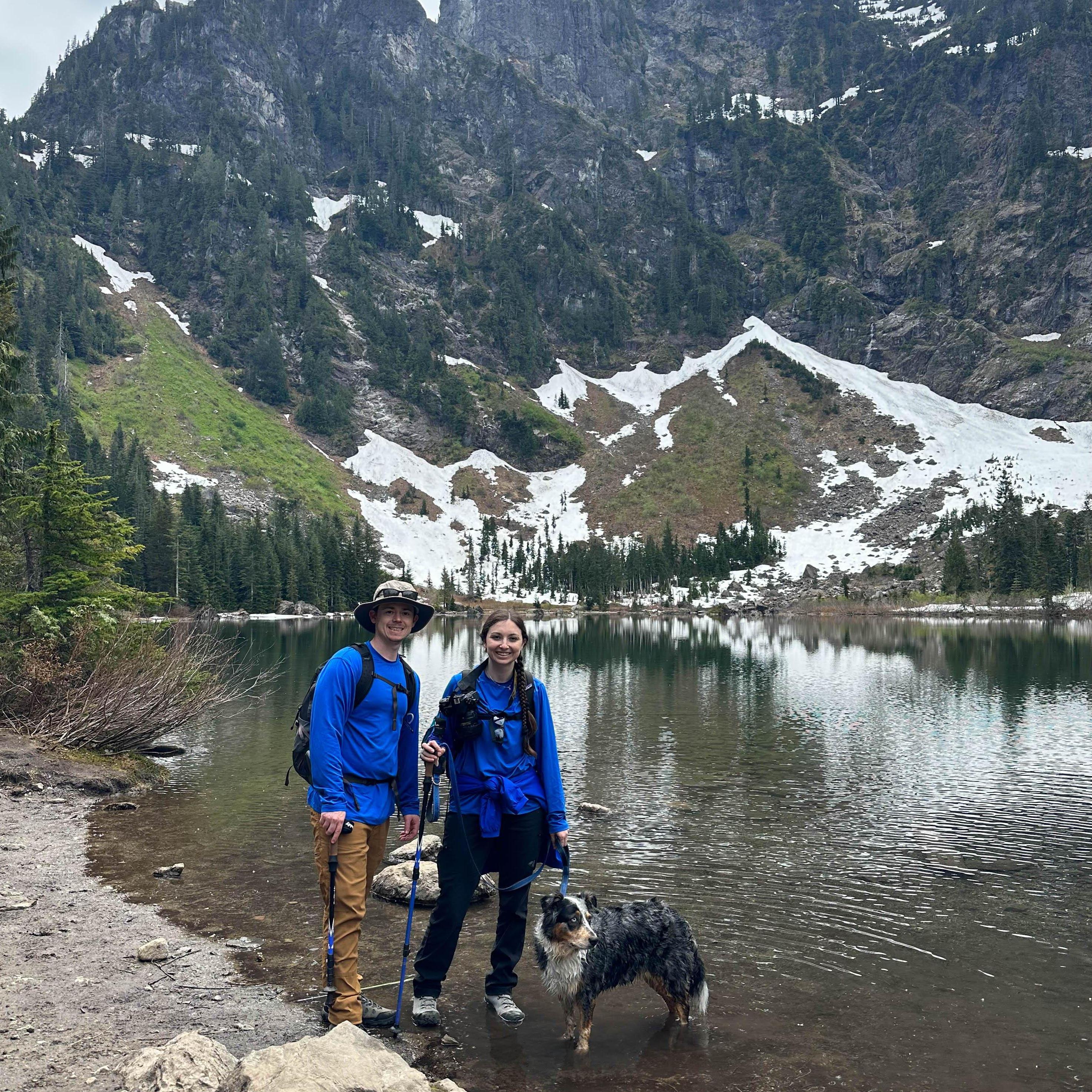 On a hike to Heather Lake in Washington